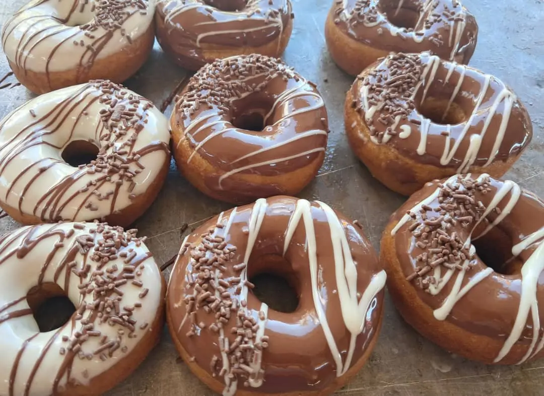 Donas de chocolate blanco